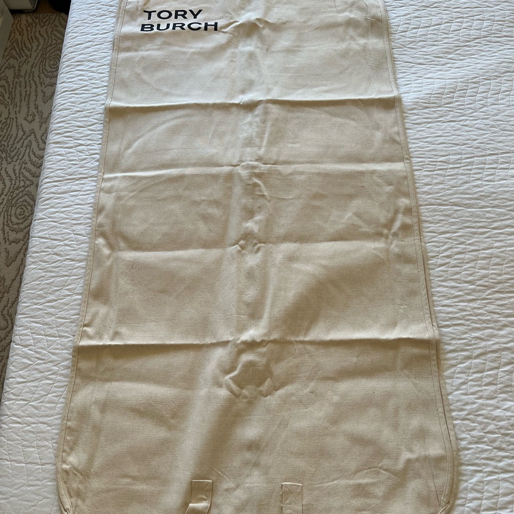 Tory Burch Beige Canvas Travel Garment Bag